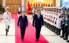 Thủ tướng Lê Minh Hưng chủ trì lễ đón chính thức Thủ tướng Lào