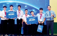 Liên quân hai trường THCS ở Củ Chi giành ngôi quán quân AI Hackathon 2024.