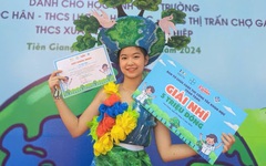 Ấn tượng với nữ sinh đa tài Trường THCS Lê Ngọc Hân (Tiền Giang)