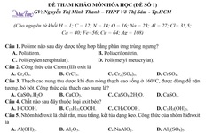 Ôn thi tốt nghiệp THPT năm 2024: Đề kèm đáp án chi tiết môn hóa học