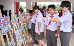 Khoa học gần gũi qua nét vẽ sắc màu của học trò THCS Hoàng Hoa Thám