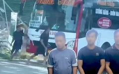 Tạm giữ 2 tài xế và một phụ xe cầm búa, gậy tre đánh nhau trước trạm thu phí
