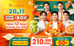 ShopeeFood tung loạt ưu đãi xịn sò, liên hoan thả ga dịp 20-11
