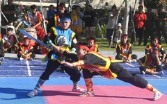 Độc đáo giải cờ người võ thuật ở Hà Tiên