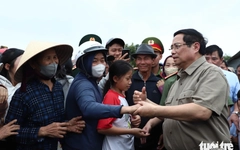 Thủ tướng Phạm Minh Chính thăm vùng lũ Tây Hòa và Hòa Thịnh