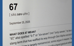 67 là gì mà được chọn là từ nổi bật nhất năm 2025?