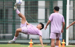 Đấu giao hữu tập dượt cho vòng loại châu Á, U17 Việt Nam thắng Campuchia 10-0