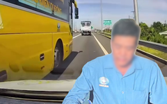 Xử phạt tài xế xe khách tạt đầu ô tô trên cao tốc