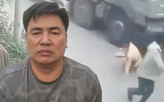 Tạm giữ hình sự tài xế đẩy cảnh sát giao thông vào đầu xe tải