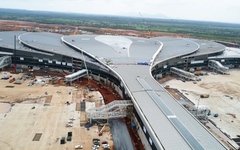 Flycam toàn cảnh sân bay Long Thành sắp 'về đích', đón chuyến bay đầu tiên