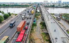 Cầu Bình Phước 1 nặng 9.000 tấn đã được 'thần đèn' nâng cao hơn 1,2 mét