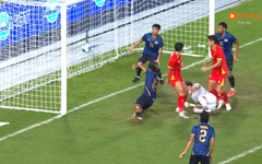 Pha ghi bàn nâng tỉ số lên 3-2 của U22 Việt Nam trước Thái Lan ở chung kết