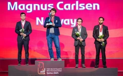 Carlsen lần thứ 9 lên ngôi vô địch cờ chớp thế giới