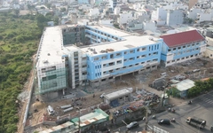 Trường tiểu học Trần Đại Nghĩa dần hoàn thiện trên khu đất từng là nghĩa trang Bình Hưng Hòa
