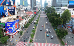 Flycam toàn cảnh đường Lê Lợi sẽ được sửa sang để đón năm mới 2026