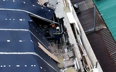 Hiện trường vụ sập dầm mái nhà làm một công nhân tử vong ở Đà Lạt