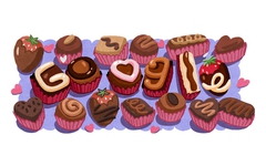 Google Doodle Valentine 2025: Ngọt ngào với những viên socola tình yêu