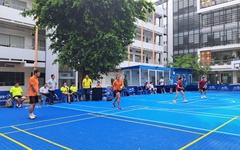 Trường phổ thông có sân thể thao chuẩn quốc tế cho học sinh chơi pickleball