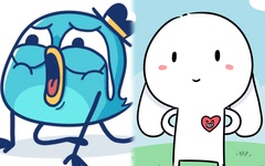 Lai lịch sticker Thỏ bảy màu và Én xanh vừa debut trên Facebook