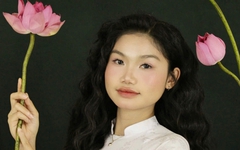 Làm quen hoa khôi Duyên dáng áo dài Trường THPT Nguyễn Hữu Tiến