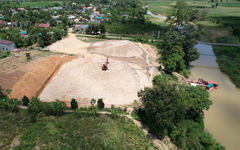 Giá cát xây dựng tăng đột biến, nhà thầu lao đao
