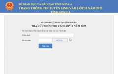 Bắt đầu tra cứu điểm thi lớp 10 tỉnh Sơn La từ 17h30 hôm nay 18-6