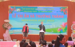 Ricky Star xuất hiện bất ngờ trong ngày ra trường của teen Trường THPT Tạ Quang Bửu