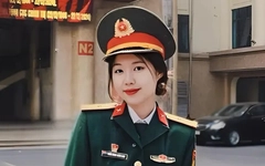 Nữ quân nhân xinh đẹp đầu tiên vào chung kết Hoa hậu Việt Nam