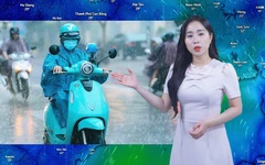 Thời tiết đêm 29 ngày 30-6: Mưa dông cả 3 Miền; Bắc Bộ mưa to và dông, cục bộ có nơi mưa rất to