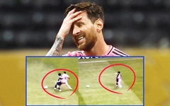 Lionel Messi nhận ‘gạch đá’ vì hành động ‘vung tay’ vào Vitinha