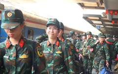 Nhiều lực lượng tham gia diễu binh, diễu hành có mặt tại Hà Nội chuẩn bị tập luyện