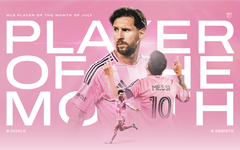 Dù bị treo giò, Messi vẫn là cầu thủ hay nhất tháng của MLS