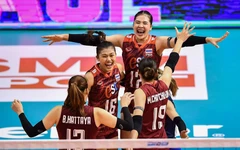 Tuyển bóng chuyền nữ Thái Lan choáng váng trong ngày ra quân SEA V.League 2025