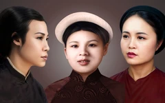 Ngắm vẻ đẹp của các nữ liệt sĩ qua ảnh màu phục dựng