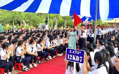 Niềm vui của học trò Đồng Tháp trong lễ khai giảng