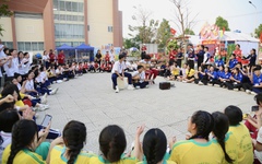 Trại sinh bùng nổ cùng văn nghệ và thể thao tại Hội trại truyền thống 9-1 cụm 9