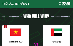 Siêu máy tính AFC dự đoán U23 Việt Nam thắng U23 UAE