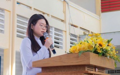 Cô bạn MC Trường THPT Nguyễn Thị Diệu ấp ủ ước mơ thành nhà giáo