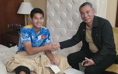 Lãnh đạo VFF thăm và động viên Hiểu Minh