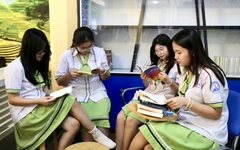 Check-in giờ ra chơi hạnh phúc tại Trường THPT Nguyễn Thị Diệu