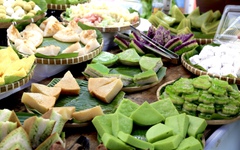 Thưởng thức các món ngon tại lễ hội Sống xanh - Ẩm thực chay