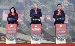 Tổng Bí thư Tô Lâm dự lễ khánh thành trường nội trú hiện đại nhất vùng biên giới