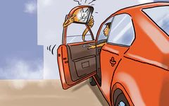 Mở cửa ô tô kiểu 'tự hại mình, hại luôn người khác'