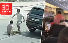 Bản tin 30s Nóng: Bắt tài xế xe bán tải đánh người sau va chạm; Khách Nga khỏa thân trên máy bay