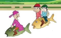 Ông Táo chạy xe ôm công nghệ