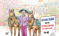 'Cưỡi ngựa xem hoa' theo đúng nghĩa đen, 30 ngàn/giờ