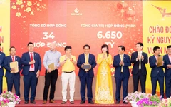 Một doanh nghiệp 'khai xuân' với 34 hợp đồng trị giá 6.650 tỉ đồng