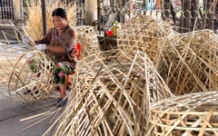 Làng nghề đan giỏ trạc lâu đời ở Xuân Thới Sơn, TP.HCM tất bật vào vụ Tết