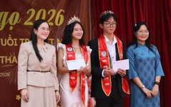 Gặp gỡ nam sinh và nữ sinh thanh lịch tại hội xuân Trường THPT Thủ Thiêm