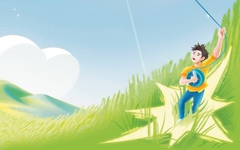 Bài tham dự Hội thi Sáng tác văn học: Cậu bé và cánh diều gió mặt trời